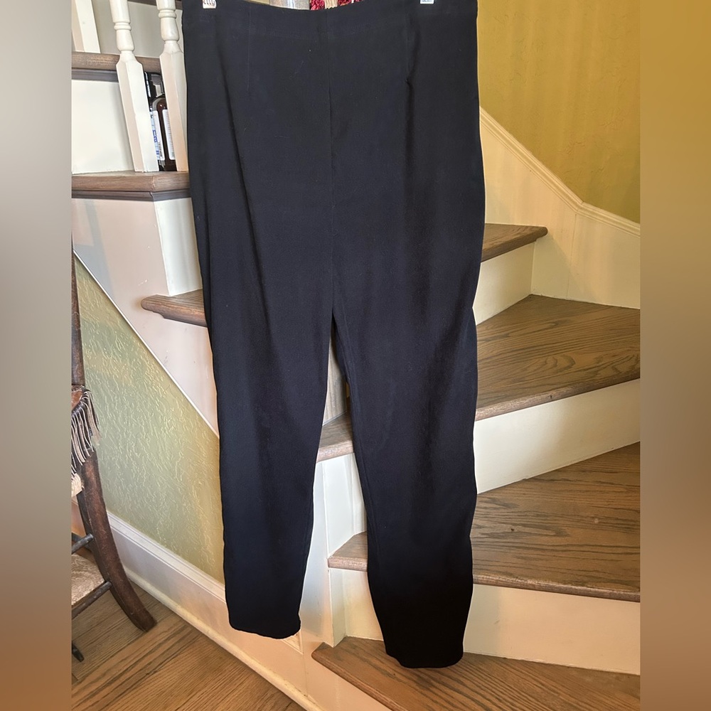 Wide Leg black moleskin Pants